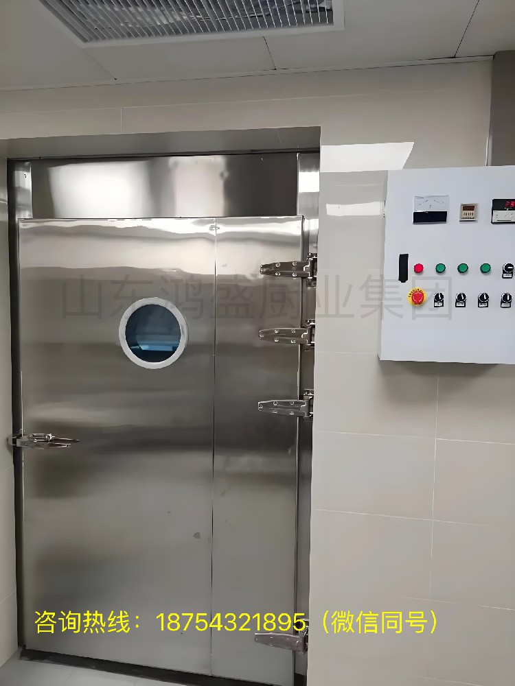 【广西贺州客户订购的餐具高温热风循环消毒房】